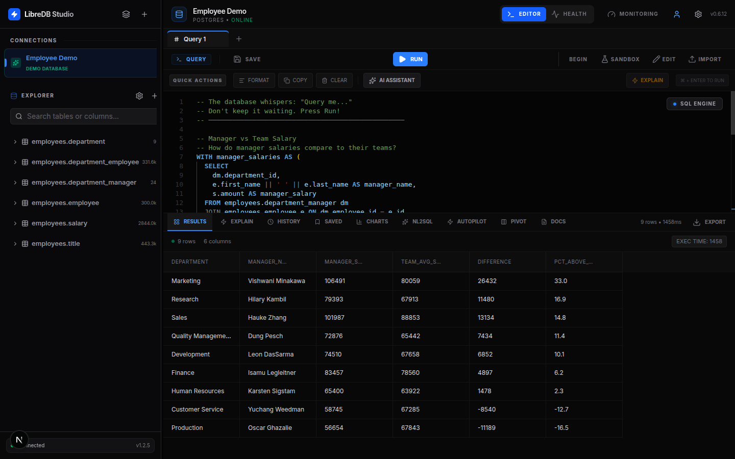 LibreDB Studio: o cliente SQL open source para self-host