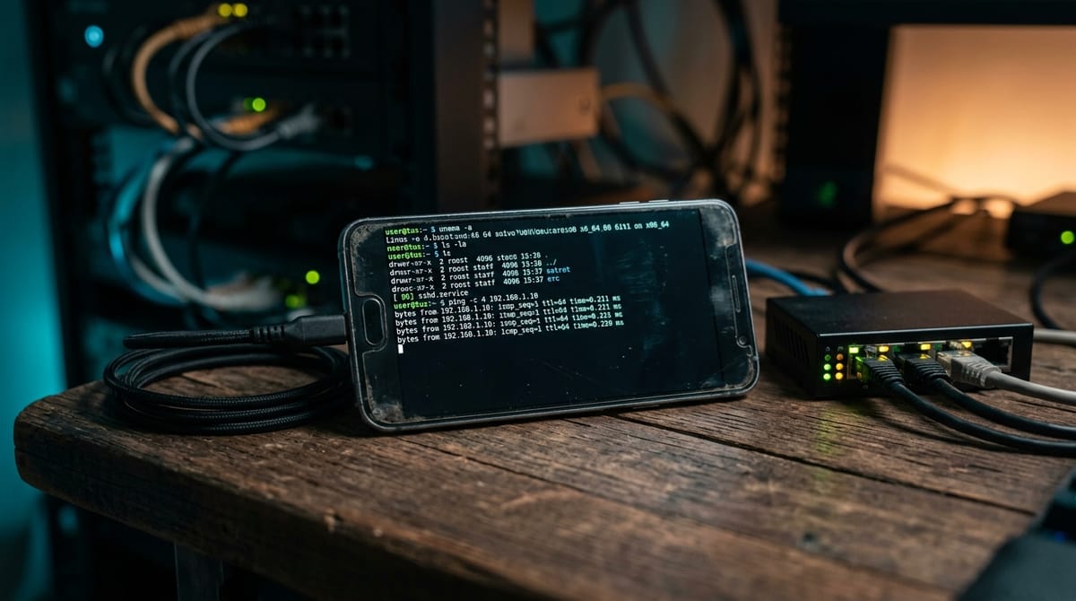 Celular velho vira servidor de IA com Linux: como funciona